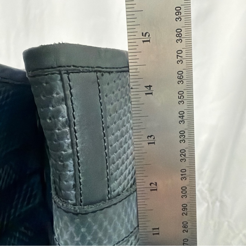 Roan By Bed Stu Date Grey Napa White Tall Leather Boot Women's Size 8 - Picture 6 of 12